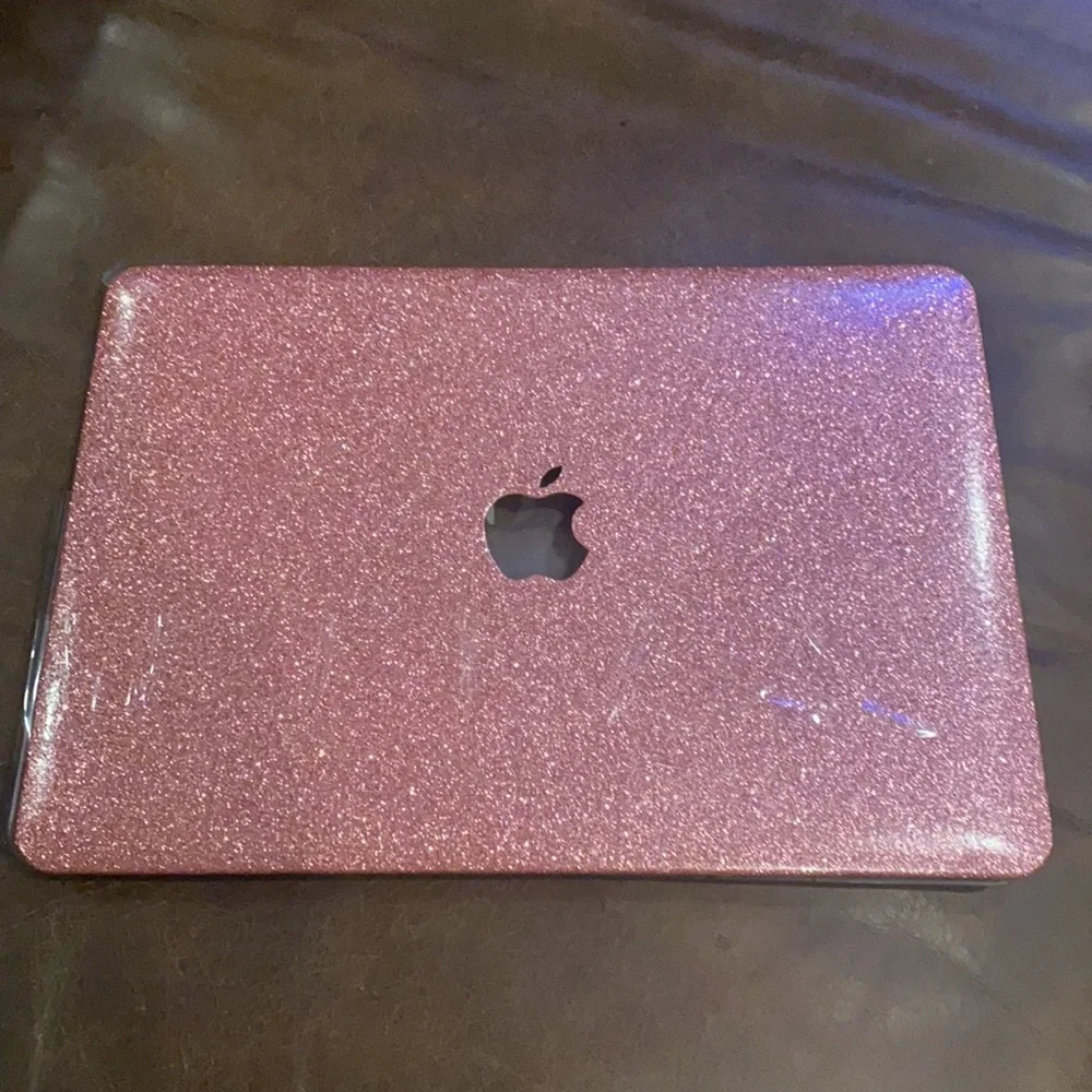 MacBook rose gold Pink Glitter case 13/10 EUC - Picture 2 of 6